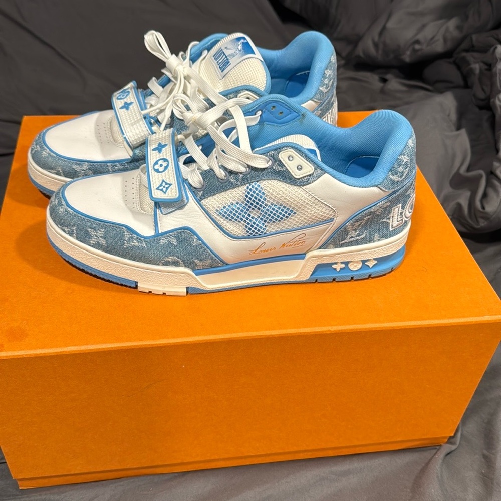 Louis Vuitton Blue Monogram Sneakers